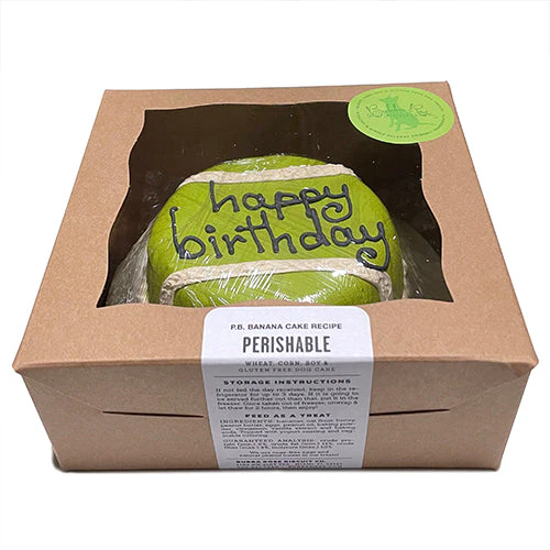 Tennis Ball Dog Cake (Perishable) - Image 2