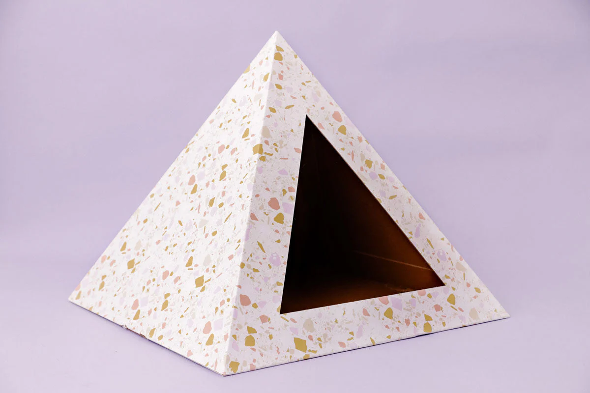 'Terrazzo' Cardboard Cat Pyramid - Image 5