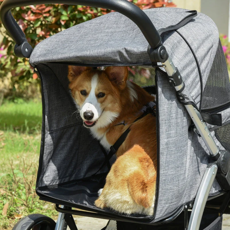 Travel Pet Stroller with Adjustable Handlebar - Image 9