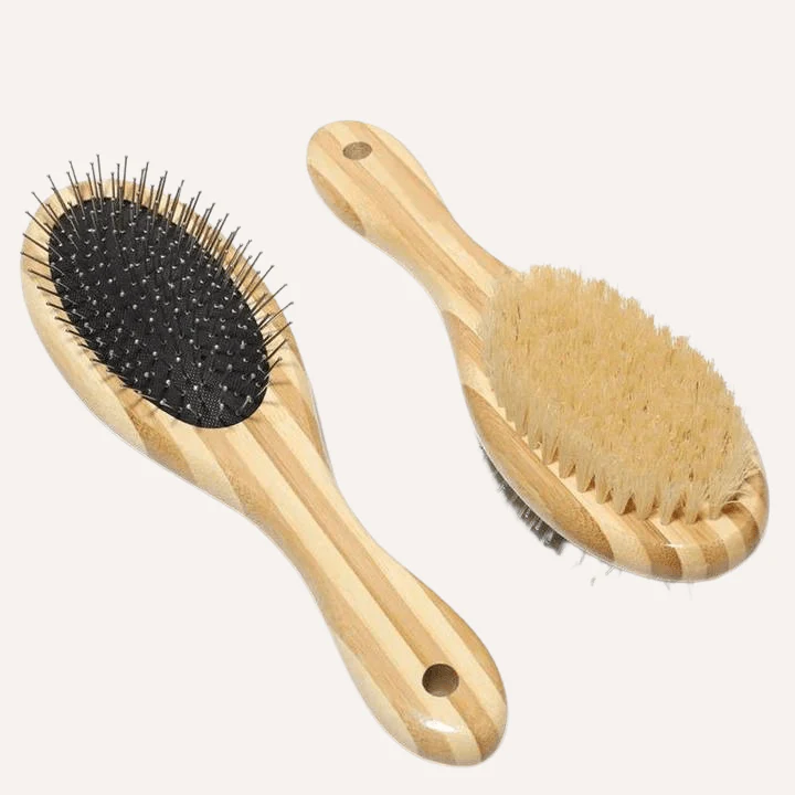 Tilley + Me Two-Sided Pet Brush – Bristle & Wire for Shedding & Detangling - Image 10