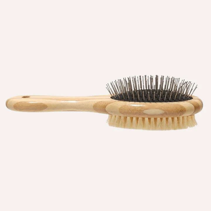Tilley + Me Two-Sided Pet Brush – Bristle & Wire for Shedding & Detangling - Image 3