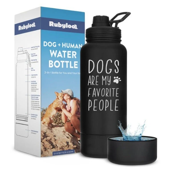Dog + Human Water Bottle with Detachable Dog Bowl - Image 11