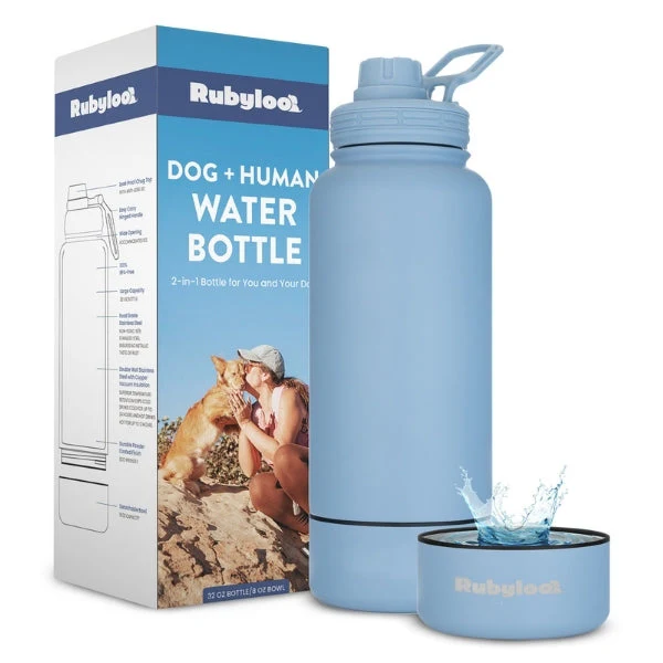 Dog + Human Water Bottle with Detachable Dog Bowl - Image 13