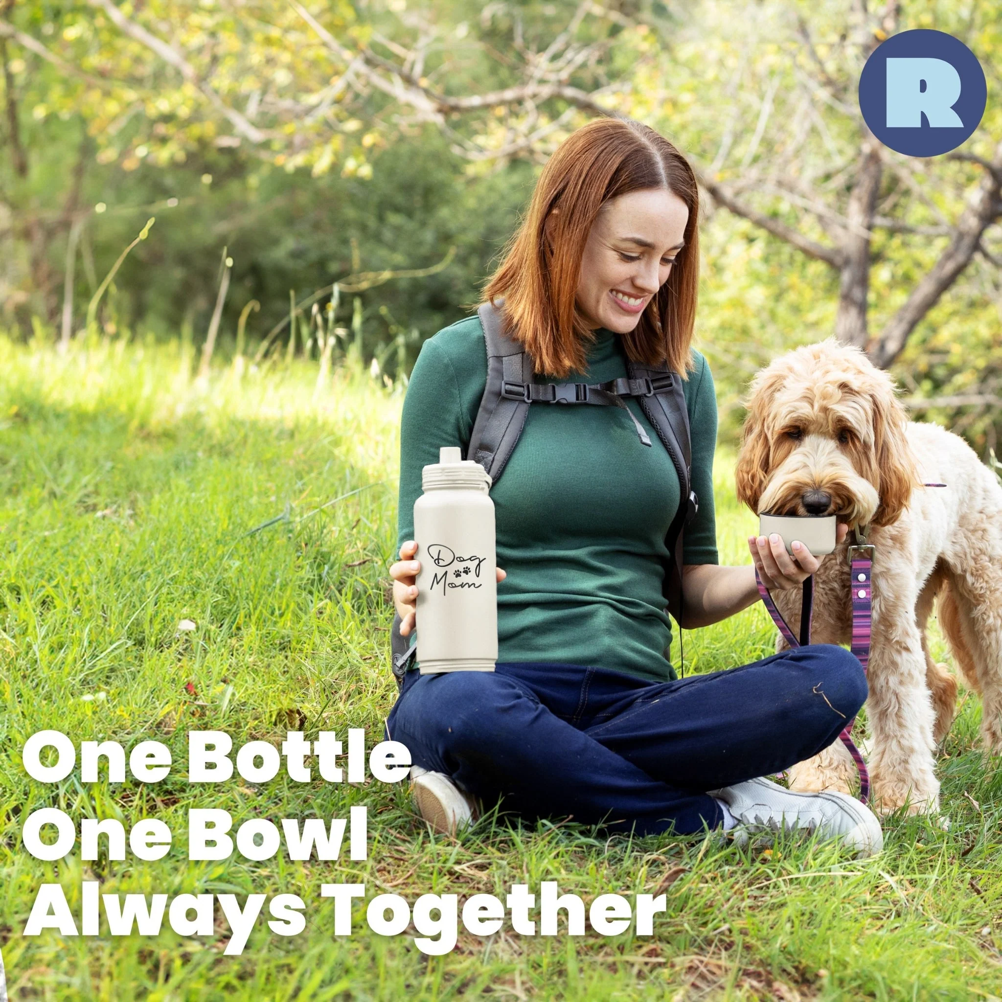 Dog + Human Water Bottle with Detachable Dog Bowl - Image 6