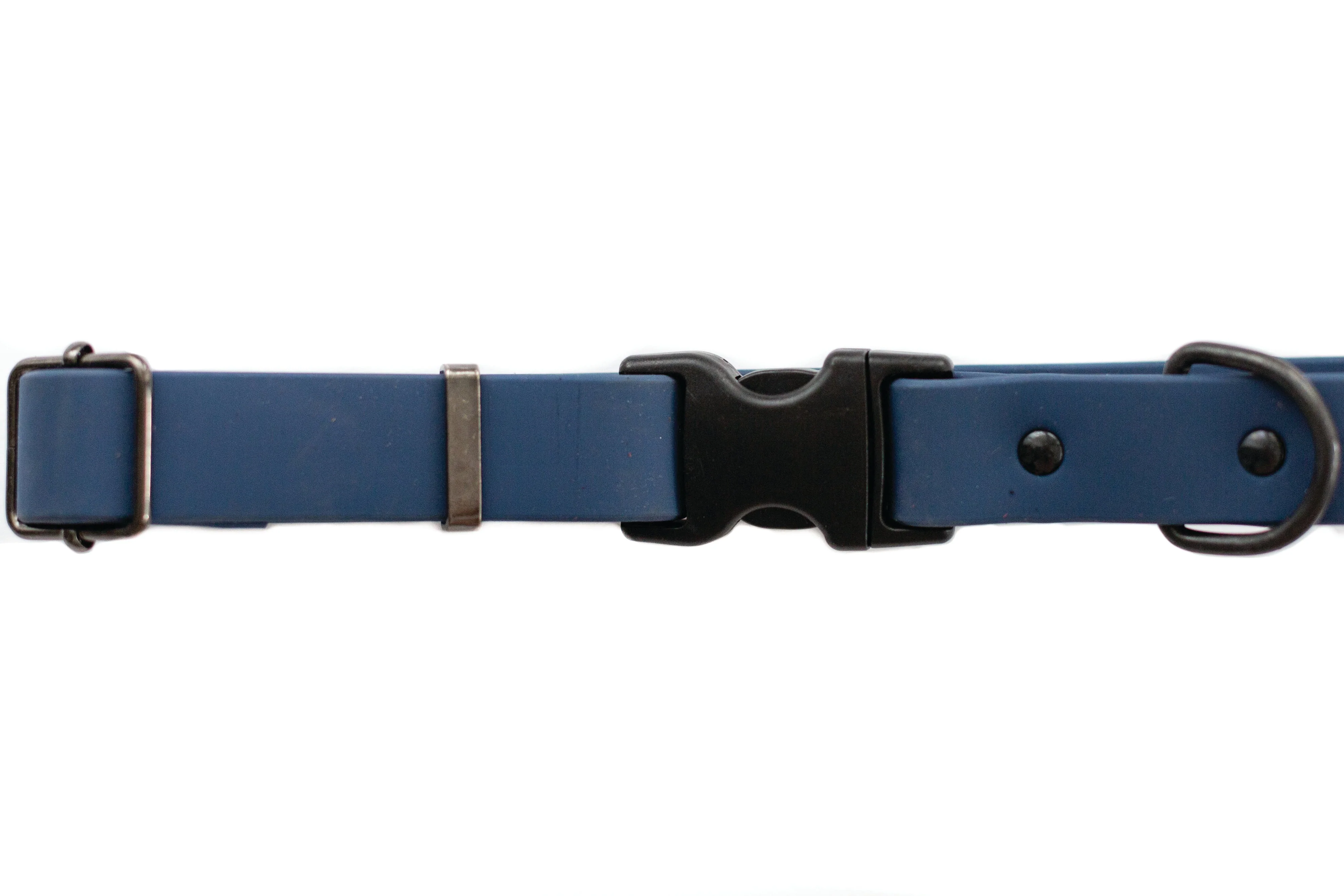 Waterproof Blue Jeans Super Soft PVC Dog Collar - Image 2