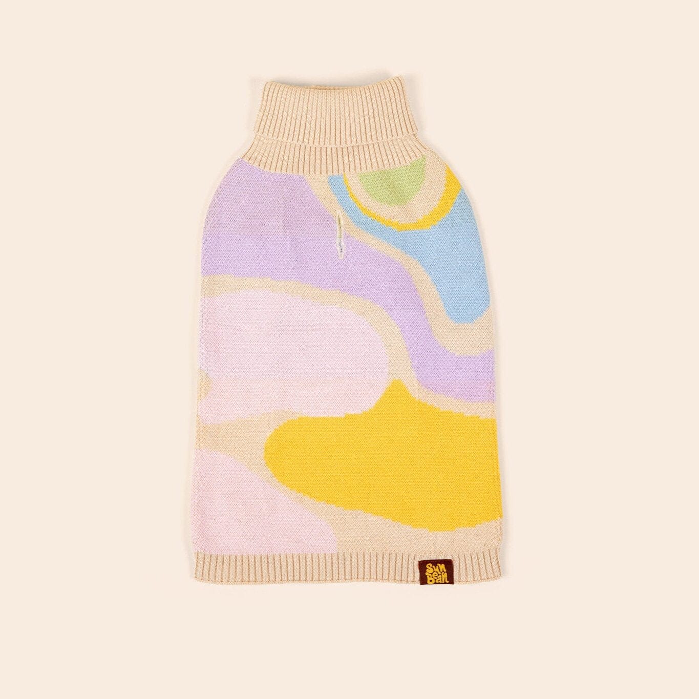 Wavy Knitted Dog Sweater - Image 2