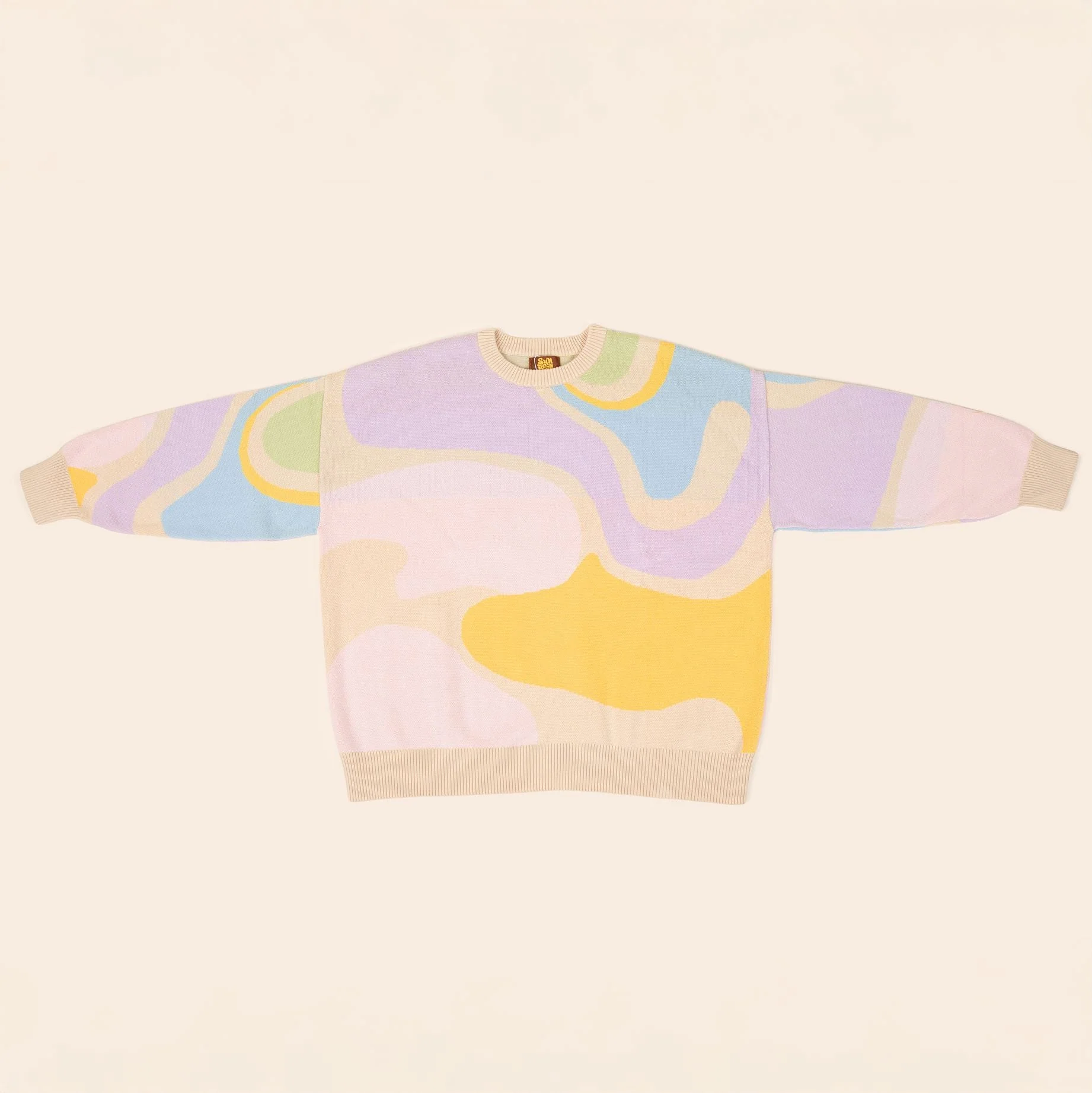 Wavy Oversized Human Sweater - Image 2