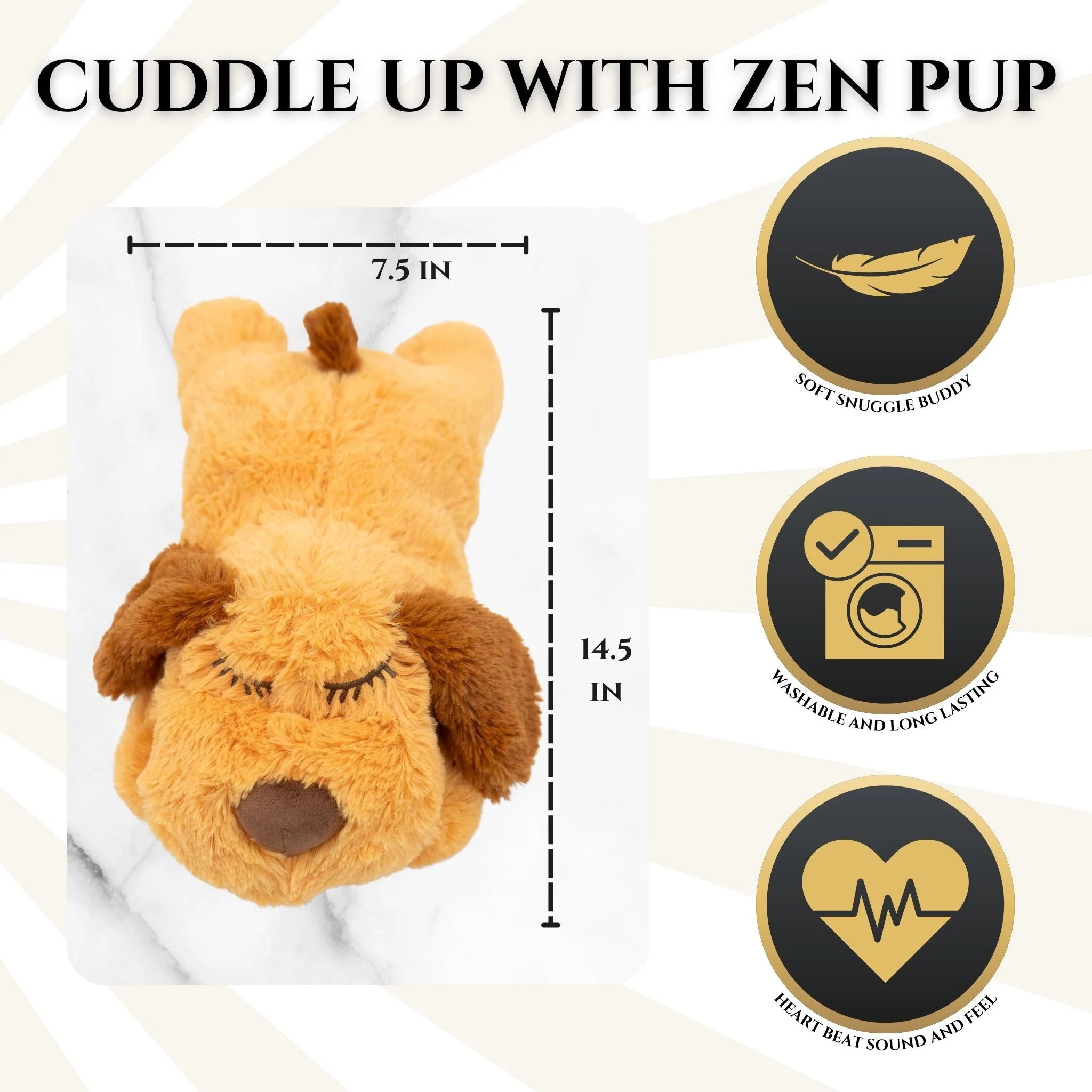 Zen Pup w/Anxiety Reducing Heartbeat - Image 5